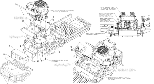 Part Location Diagram of 703-10278-0637 MTD BRACKET-ENGINE SHI